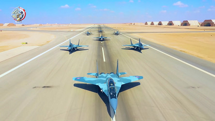 Some of the Egyptian MiG-29 fighters captured in Sudan were destroyed or  damaged.